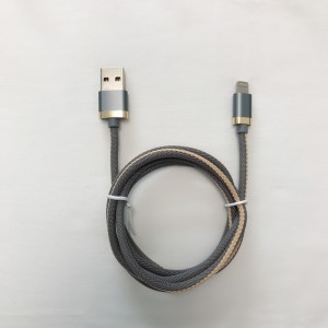 꼰 3.0A 빠른 충전 라운드 알루미늄 하우징 마이크로 USB, 유형 C, 아이폰 번개 충전 및 동기화에 대 한 USB 데이터 케이블