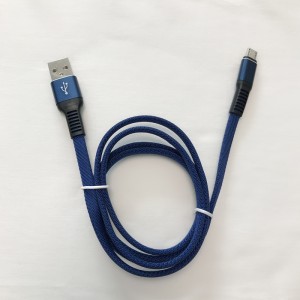 꼰 고속 충전 평면 알루미늄 하우징 플렉스 벤딩 엉킴 마이크로 USB, 유형 C, 아이폰 번개 충전 및 동기화 무료 USB 데이터 케이블
