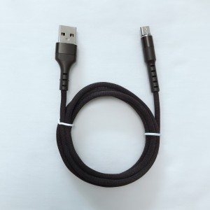 빠른 충전 알루미늄 하우징, 마이크로 USB, C 타입, iPhone 번개 충전 및 동기화 용 USB 데이터 케이블 굽힘